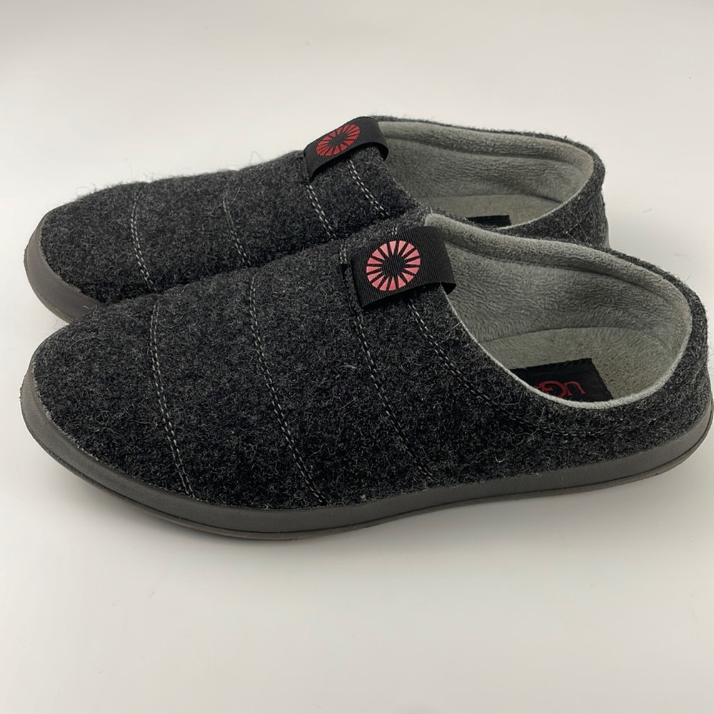 UGG | Men’s Samvitt Treadlight Gray Wool Slip On House Shoe Slipper Size 7